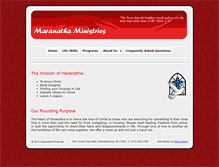 Tablet Screenshot of maranathaministries.net